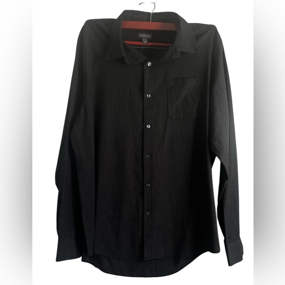 Van Heusen Black Casual Button Down Shirt